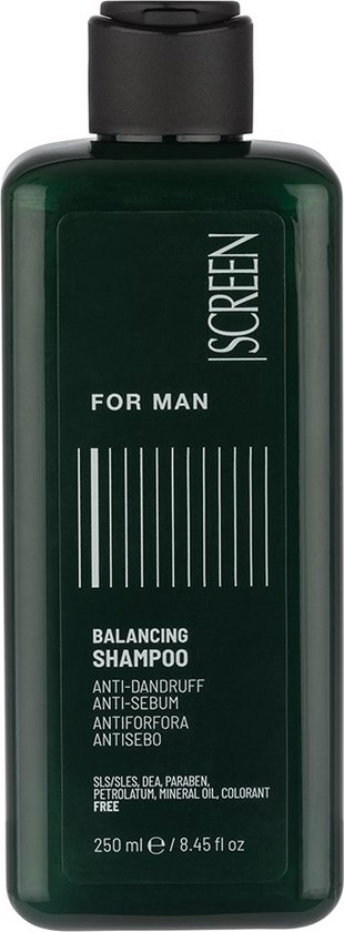 Screen for man shampoo Balancing shampoo 250 ml anti roos Screen for man shampoo Balancing shampoo 250 ml anti roos
